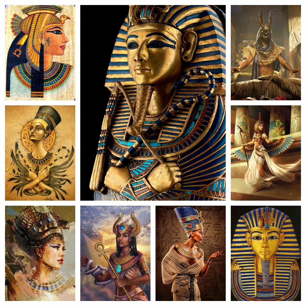 Embroidery In Egypt - 5D DIY Elmas Boyama Antik Mısır