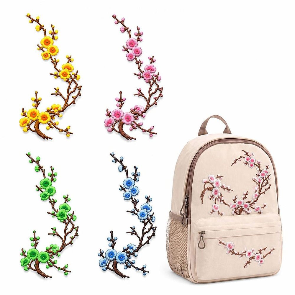 Embroidery Patches - Kendin Yap Kiraz Çiçeği Ütüyle Yapışan
