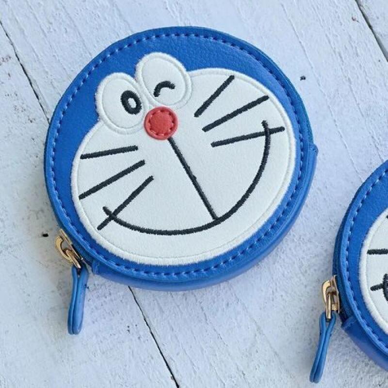 Embroidery Wallet - Doraemon Dorami Pu Nakış Yanıp Sönen