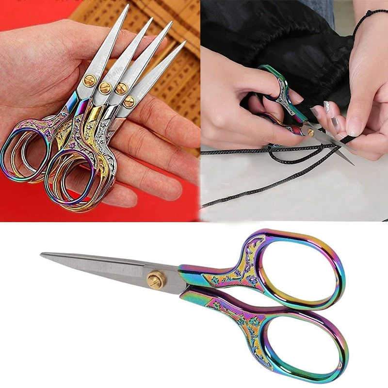 Embroidery Scissors Small - 1/3 adet paslanmaz çelik Vintage makas