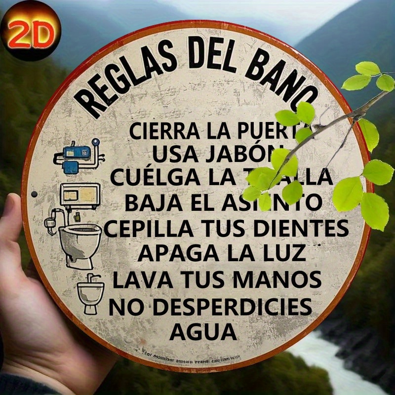 Embroidery Water - 2D Düz, 1 adet İspanyol Banyo