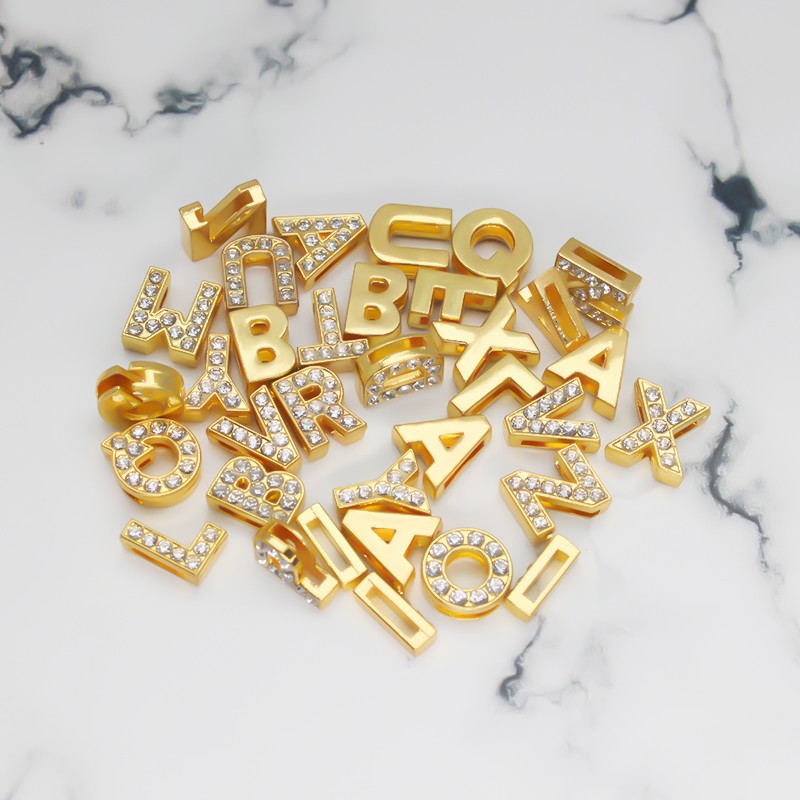 Embroidery Charm - 50 adet/grup Delik 8mm 10mm Rhinestones