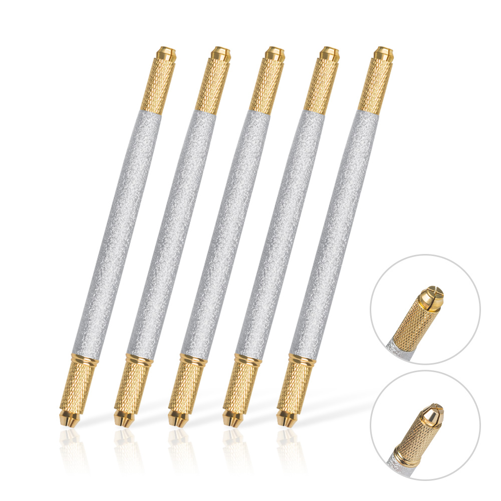 Embroidery Converter - 1 adet Microblading çift uç Metal