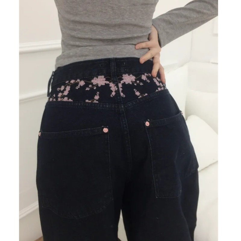 Sakura Nakışlı Bol Kesimli Kot - Embroidery Jeans Sakura incelemesi ve fiyatı