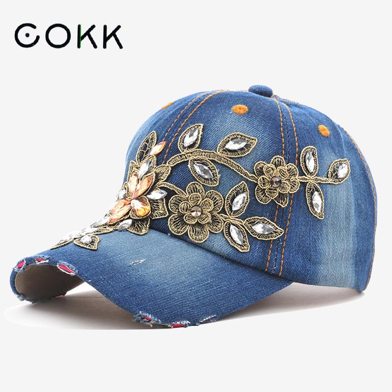 COKK kadın beyzbol şapkası Elm - Embroidery Jeans Sakura incelemesi ve fiyatı