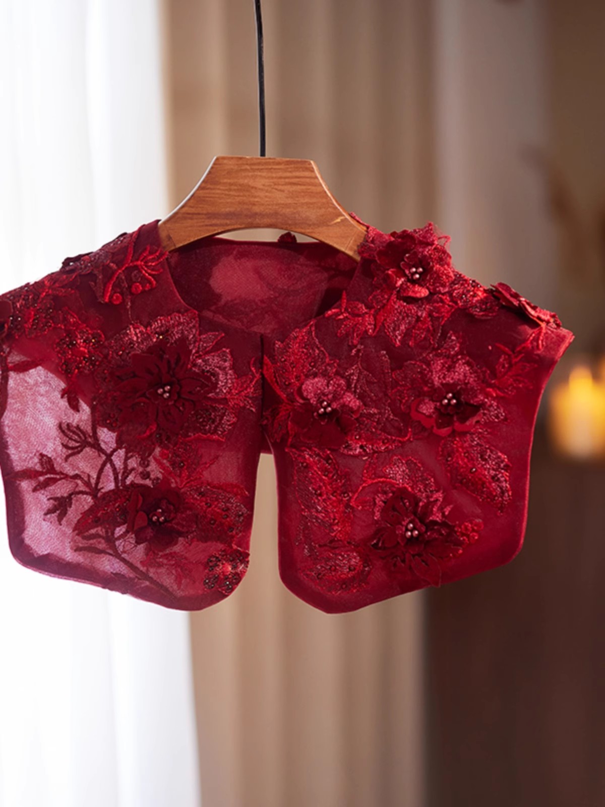 Kadın Moda Nakış Şarap Kırmızı - Embroidery Pashmina incelemesi ve fiyatı