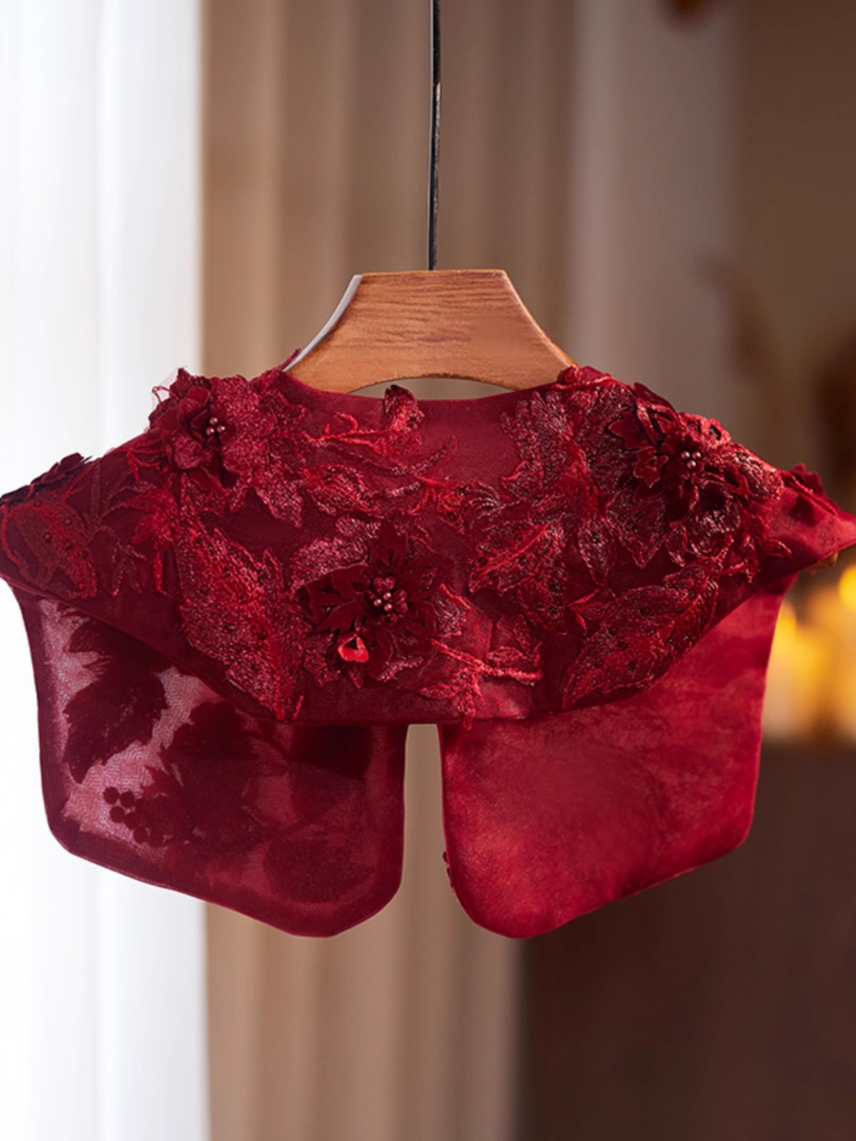 Kadın Moda Nakış Şarap Kırmızı - Embroidery Pashmina incelemesi ve fiyatı