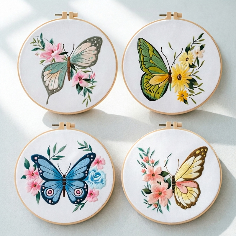 1 adet 20X20CM 7.87 inç Nakış  - Embroidery Threads incelemesi ve fiyatı