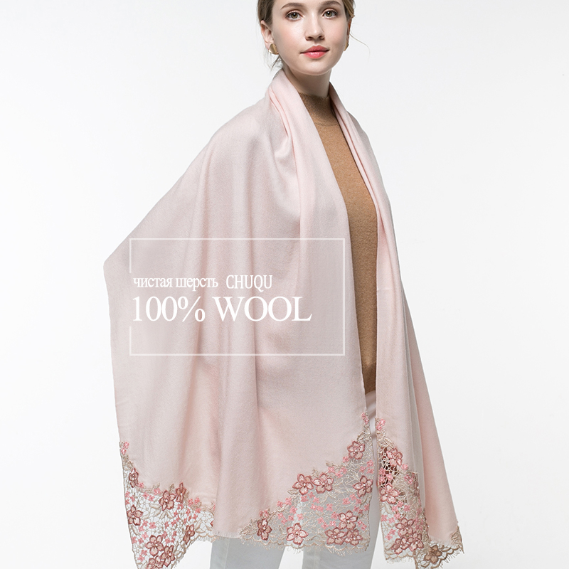 100% Gerçek Yün Pembe Eşarp Ka - Embroidery Pashmina incelemesi ve fiyatı