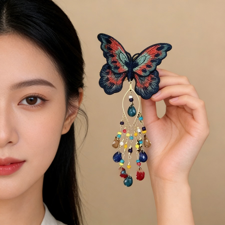 Yeni Çin Tarzı Örgü Kelebek Sa - Embroidery Charm incelemesi ve fiyatı
