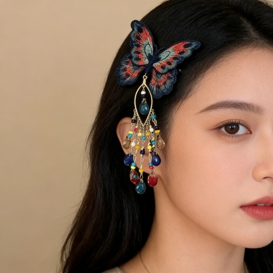 Yeni Çin Tarzı Örgü Kelebek Sa - Embroidery Charm incelemesi ve fiyatı