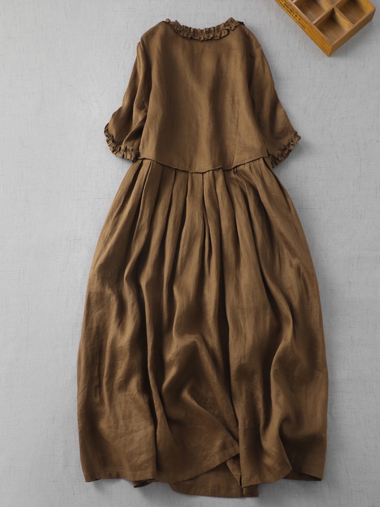 Japon Sle Saf Renkli Keten Dr  - Linen Fabric Natural incelemesi ve fiyatı