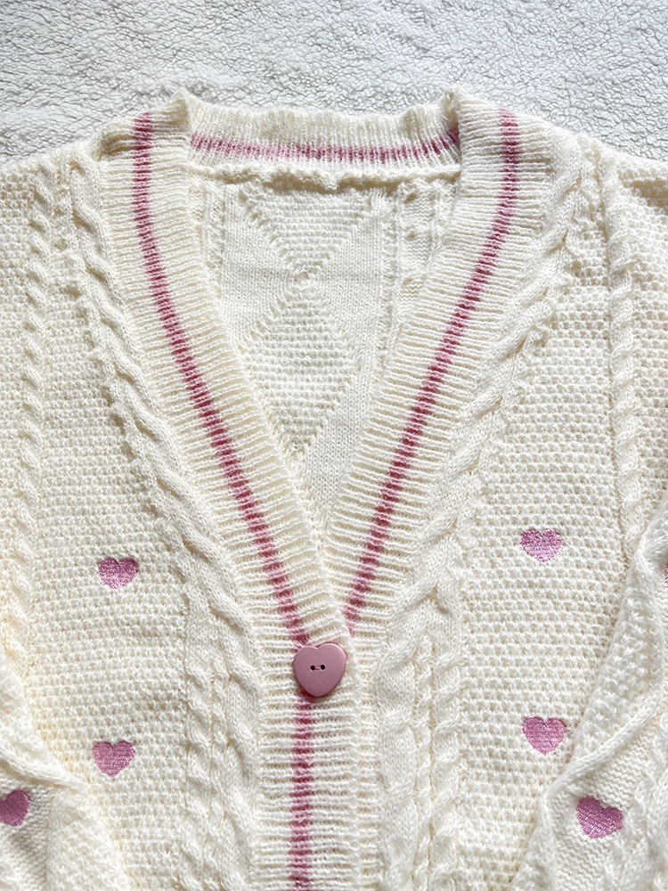 Pembe Kalp Düğmeli Nakış Yamal - Embroidery Lovers incelemesi ve fiyatı