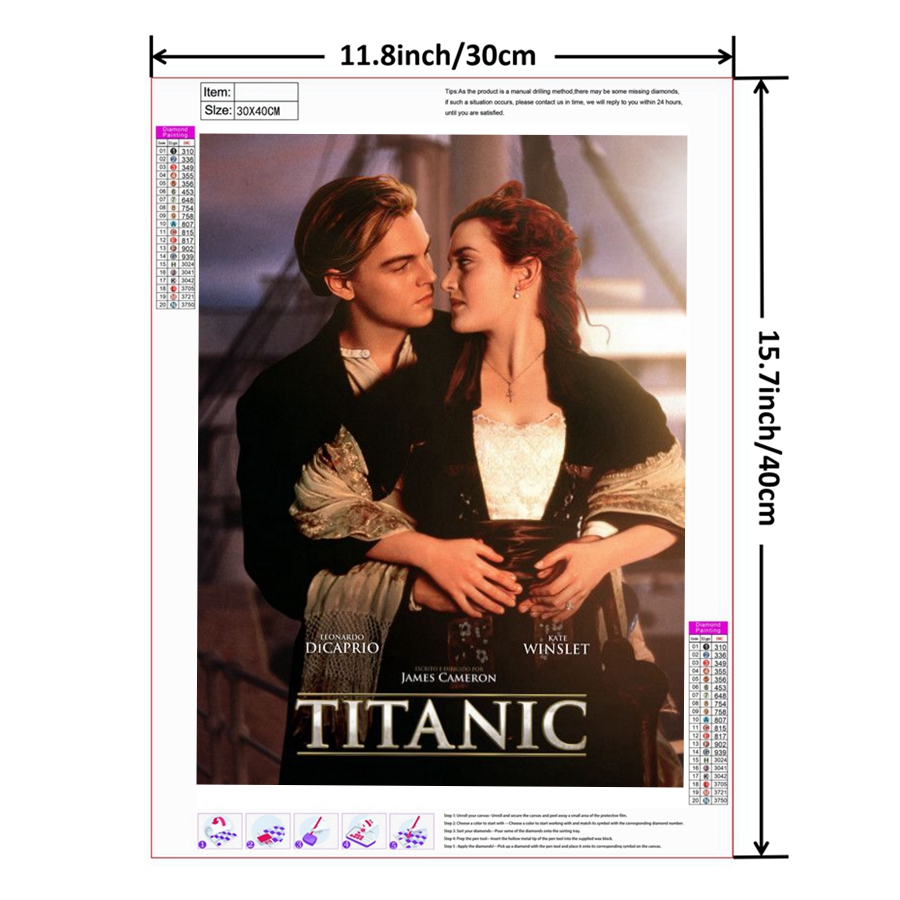 Titanic Romantik Film 5D DIY M - Embroidery Lovers incelemesi ve fiyatı