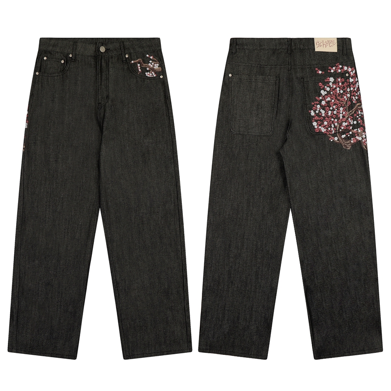 Sakura Nakışlı Düz Paça Kot Er - Embroidery Jeans Sakura incelemesi ve fiyatı