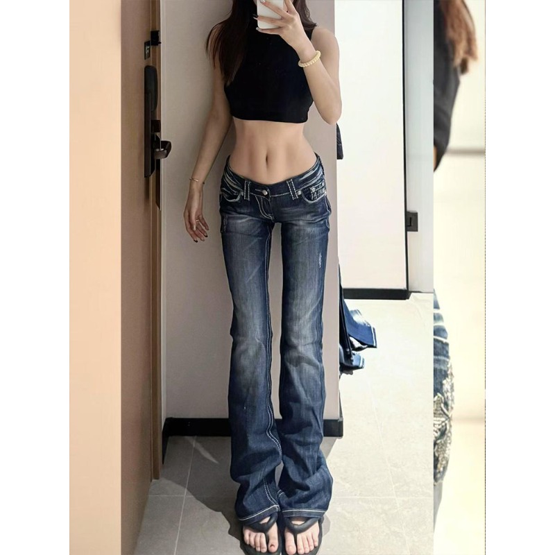 Kadın Y2K Gotik Nakışlı Sıcak  - Embroidery Jeans Sakura incelemesi ve fiyatı