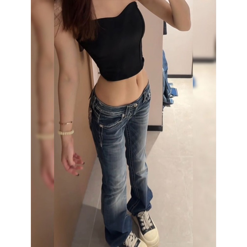 Kadın Y2K Gotik Nakışlı Sıcak  - Embroidery Jeans Sakura incelemesi ve fiyatı