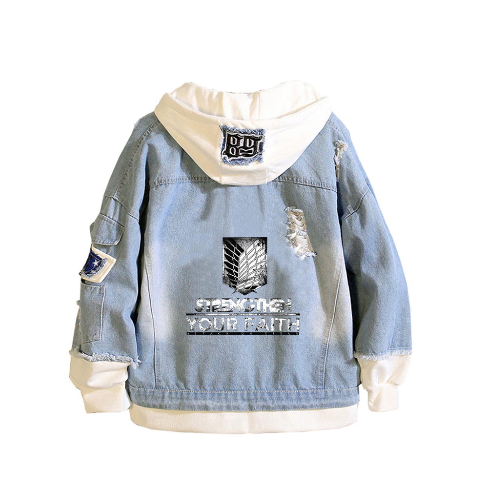 Titan Anime Denim Ceketler İzc - Embroidery On Jeans incelemesi ve fiyatı