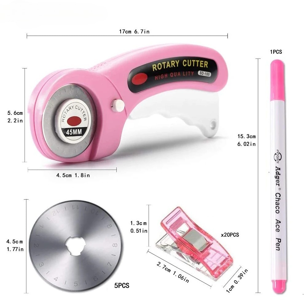5mm Döner Kesici, 5 adet Yedek - Embroidery Converter incelemesi ve fiyatı