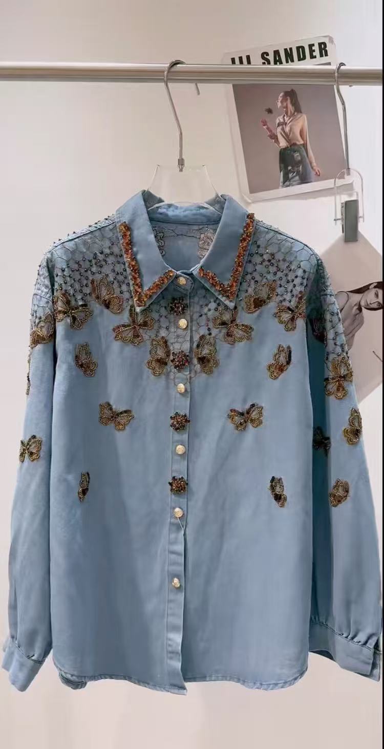 Kadınlar İçin Lüks Tarz Denim  - Embroidery Jacket Jeans incelemesi ve fiyatı