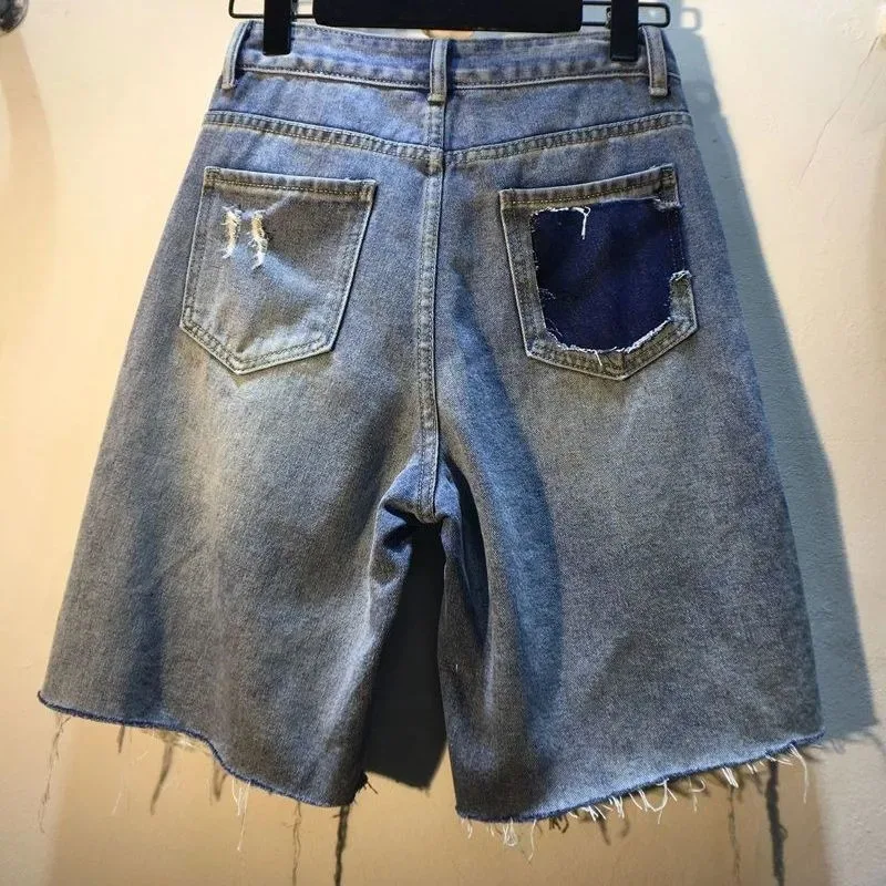 2025 Yaz Kısa Pantolon Yüksek  - Embroidery Jeans Sakura incelemesi ve fiyatı