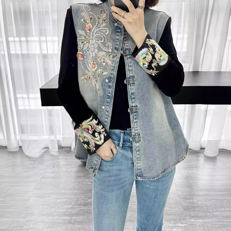 Denim Mont Kadın Yelekler Ceke - Embroidery Jacket Jeans incelemesi ve fiyatı