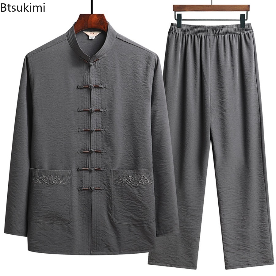 Çin Tarzı Set erkek Bahar Sonb - Embroidery Uniforms incelemesi ve fiyatı