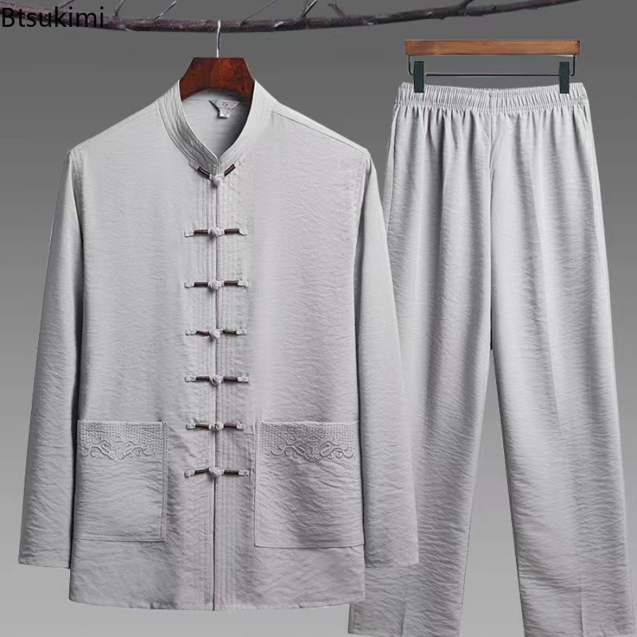Çin Tarzı Set erkek Bahar Sonb - Embroidery Uniforms incelemesi ve fiyatı