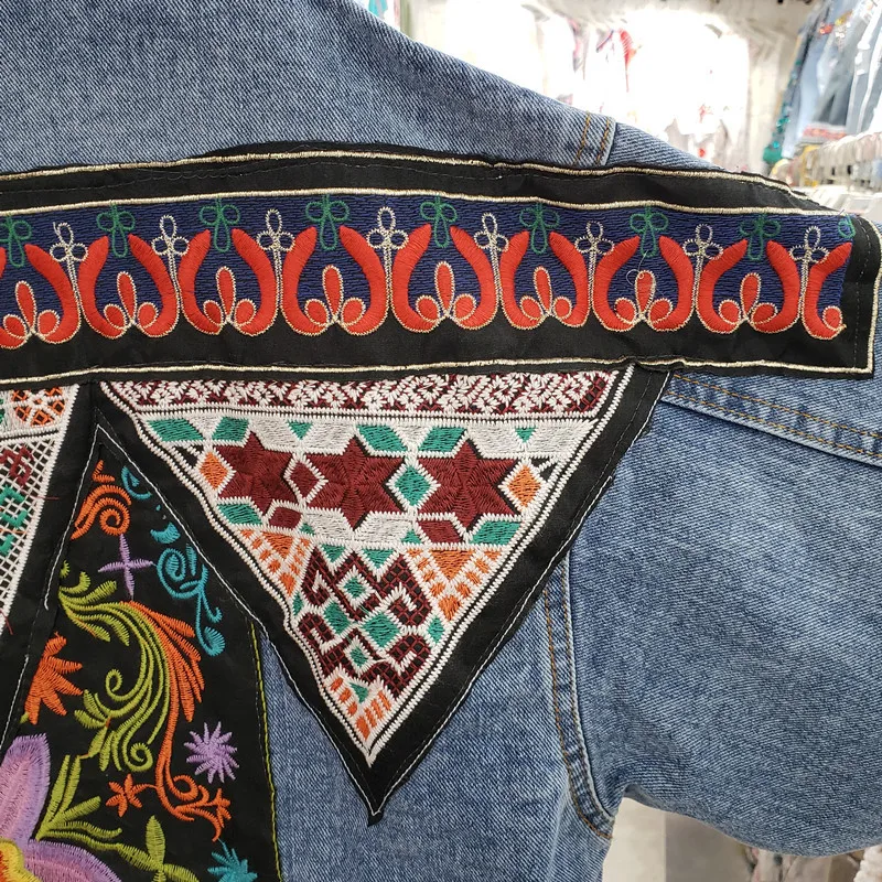 Vintage Mavi Nakış Payetler Pü - Embroidery Jacket Jeans incelemesi ve fiyatı