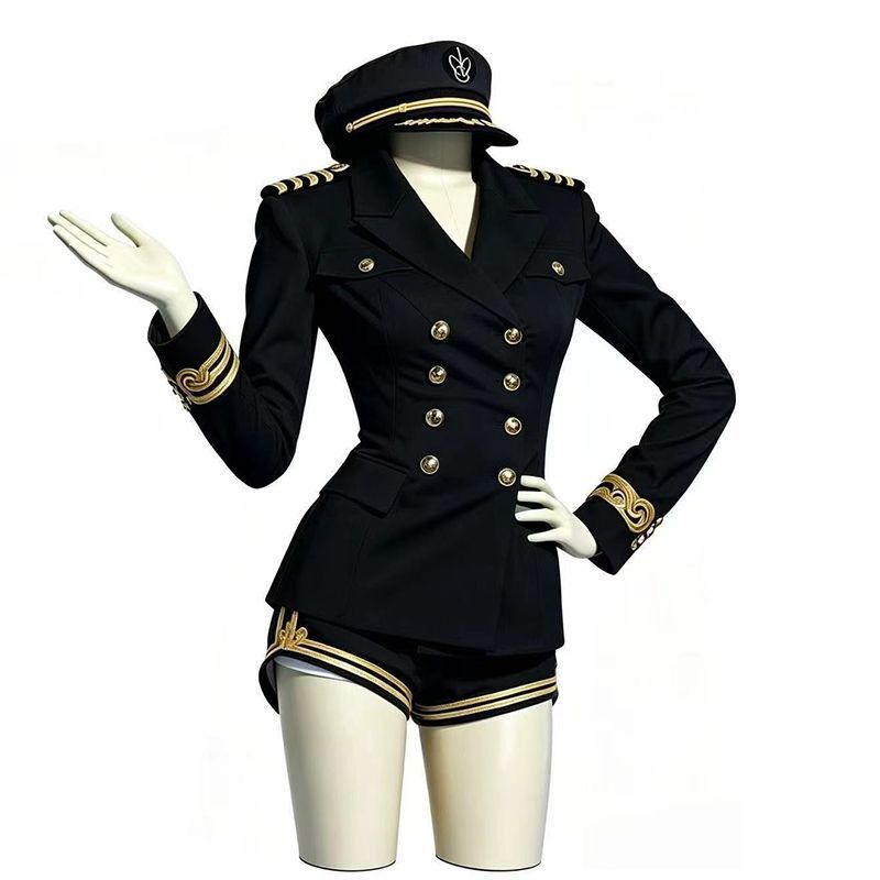 Kadın Siyah Beyaz Denizci Kapt - Embroidery Uniforms incelemesi ve fiyatı