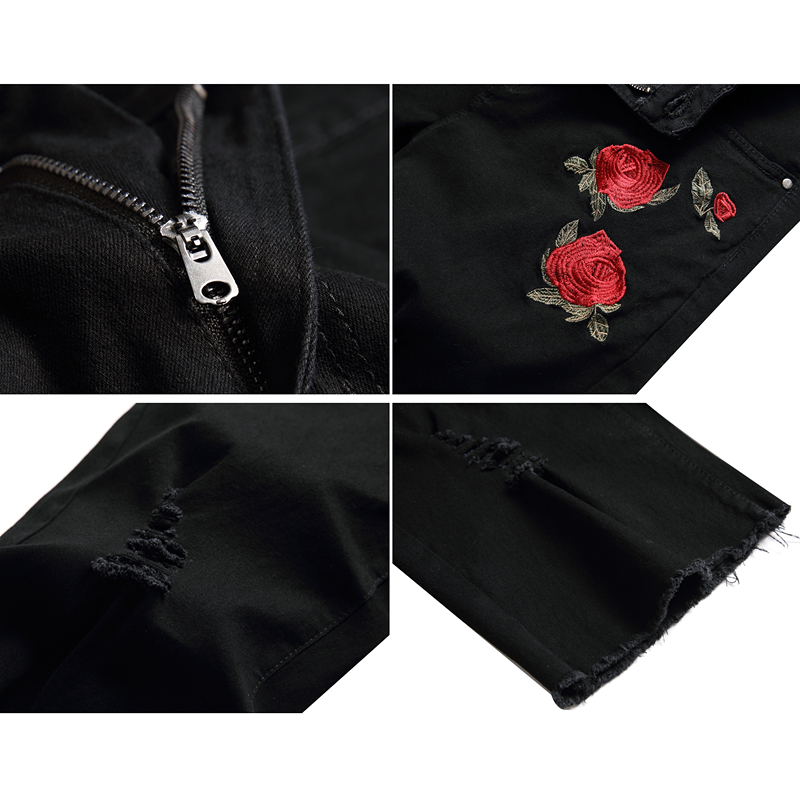 2026 Yaz Erkek Kırmızı Gül İşl - Embroidery On Jeans incelemesi ve fiyatı